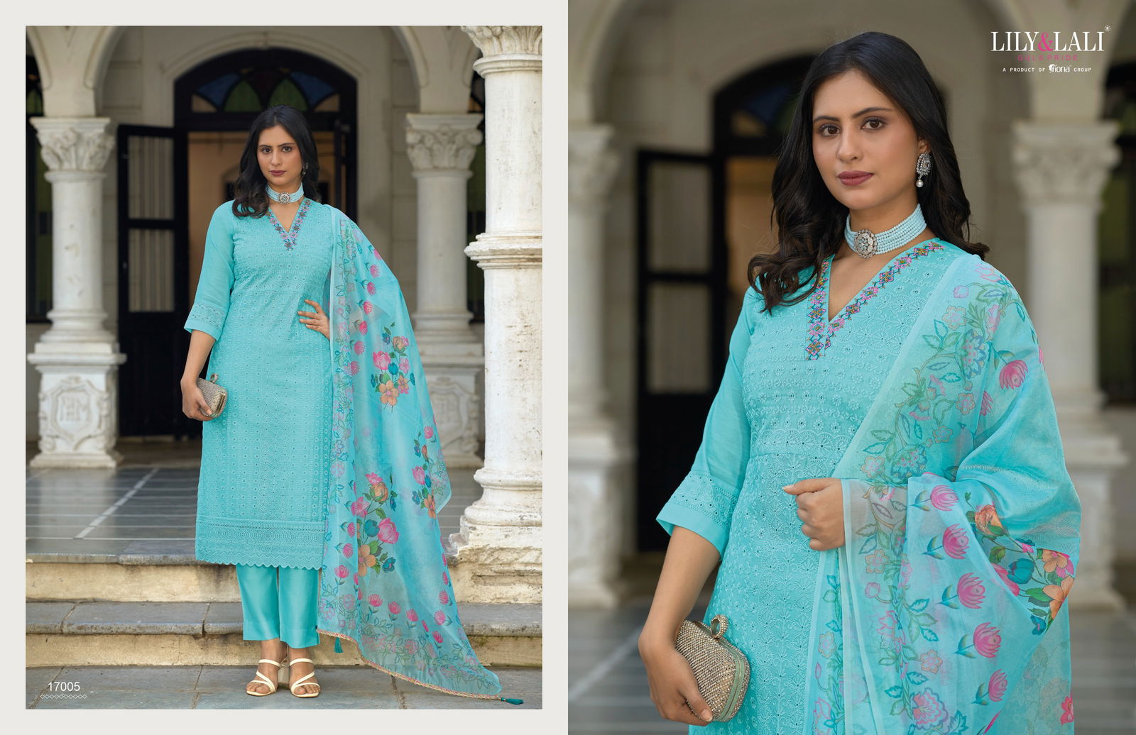 Kashish By Lily And Lali Chanderi Silk Embroidery Kurti With Bottom Dupatta Wholesale Clothing Suppliers In India